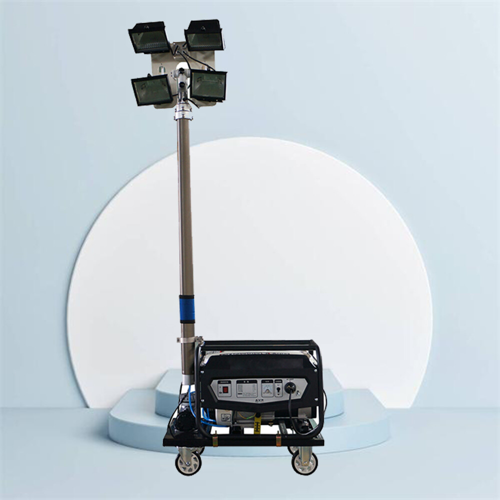 Mobile light tower genset
