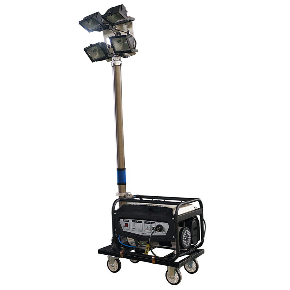 Mobile light tower genset