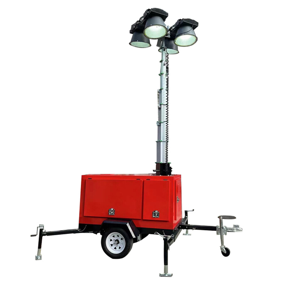 Mobile light tower genset
