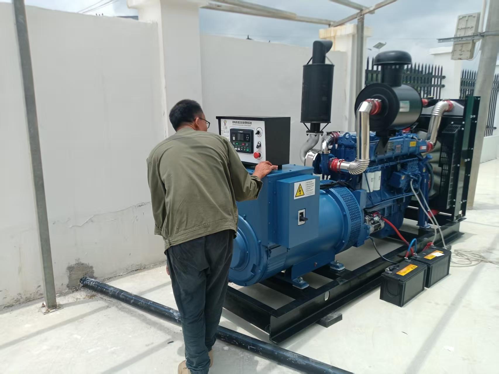 300KW generator set successfully settled in the farm, building a strong power defense for aquaculture production