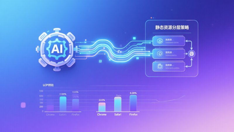 AI-технологии ускорения сайта улучшают пользовательский опыт и оптимизацию, но требуют стратегии интеллектуального распределения статических ресурсов, иначе улучшение LCP первой страницы ограничено только пользователями Chrome