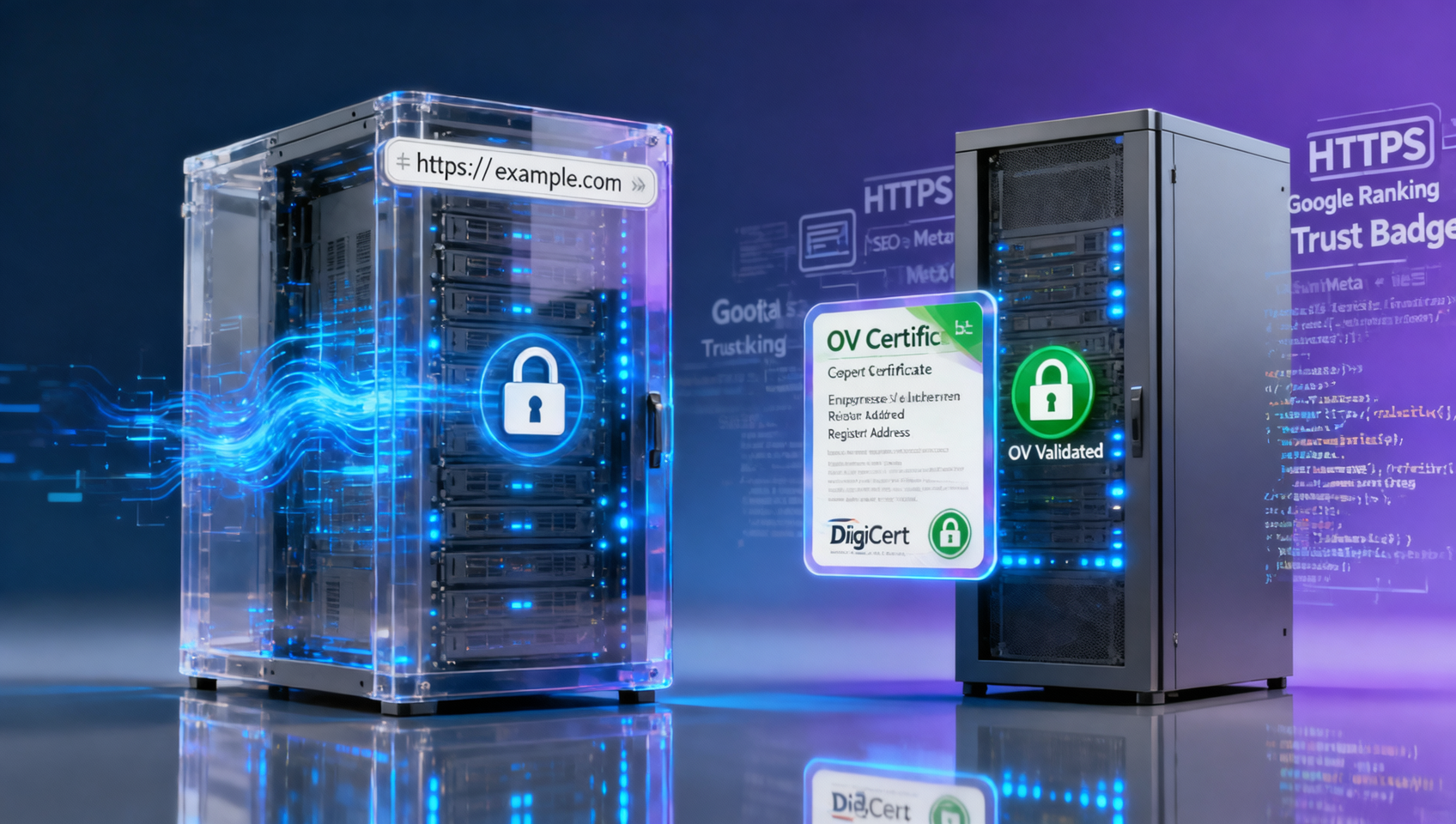 Процесс подачи заявки на SSL-сертификат: выбрать DV или OV? SSL-сертификат OV для корпоративного сайта B2B повышает доверие покупателей на 41%