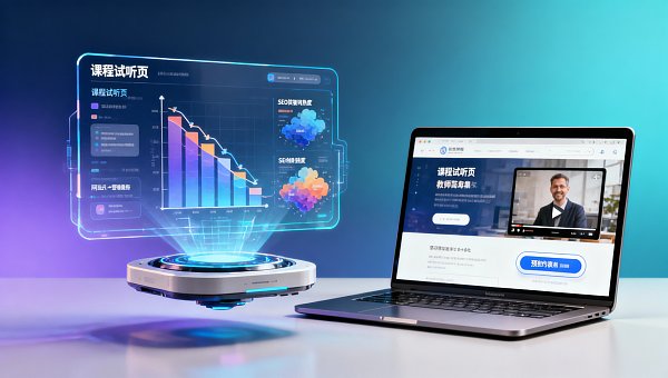营销型网站适合哪些行业？教育培训机构用‘课程试听页’替代首页，留资率升40%