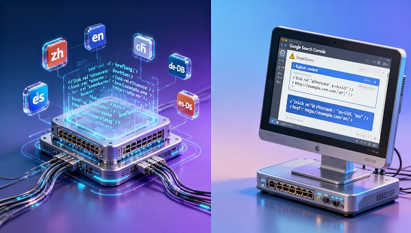 外贸网站用WordPress多语言插件，为什么Google Search Console总报‘重复内容’？hreflang部署误区详解