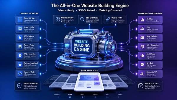 Schema-ready website builder怎么搭建