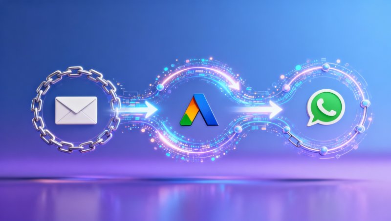 Сложности атрибуции воронки Email+WhatsApp+Google Ads в омниканальном зарубежном маркетинге