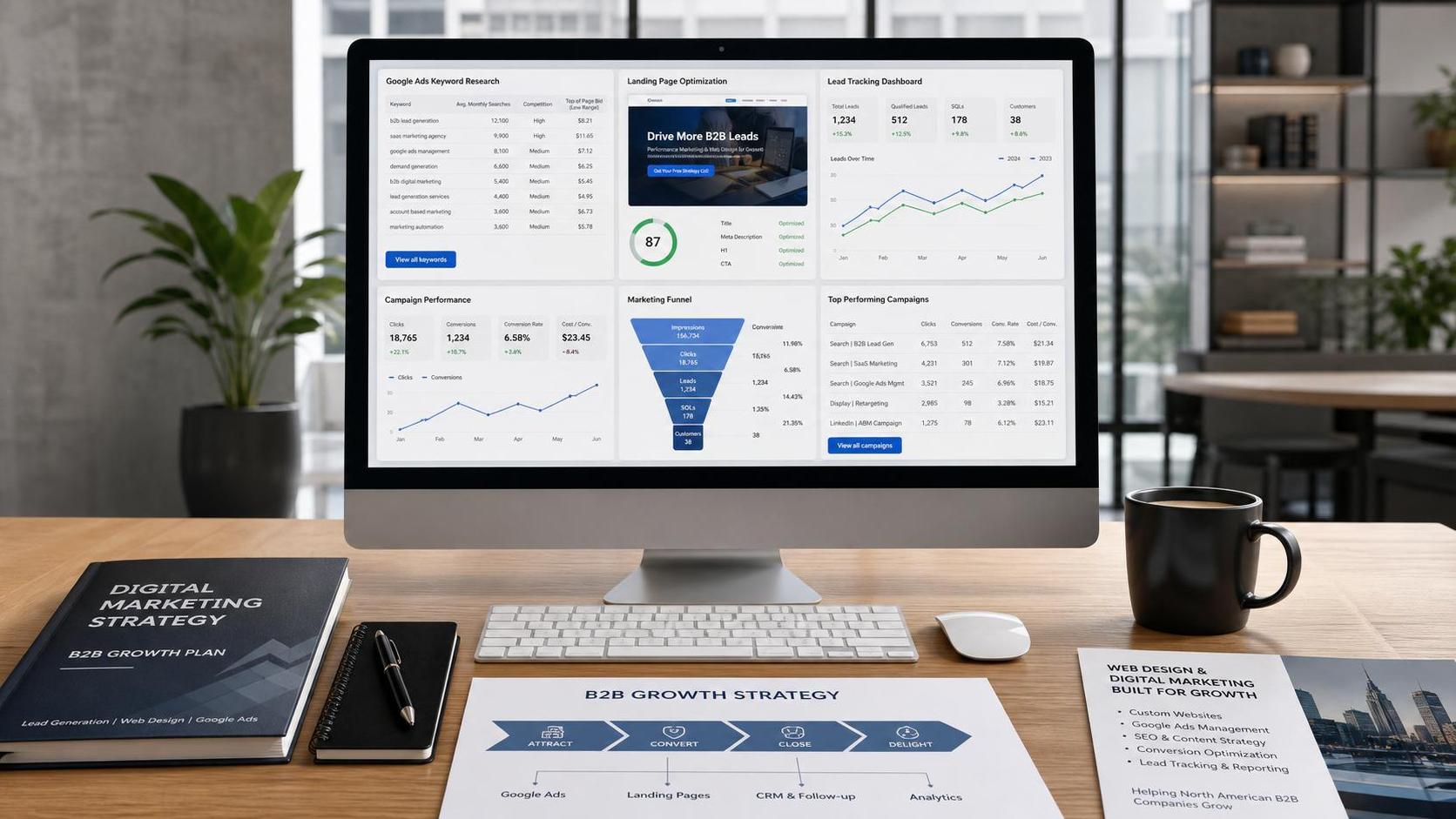 Стратегия размещения рекламы Google для B2B-внешней торговли на рынке Северной Америки：поисковые запросы、лендинги и сопровождение конверсии