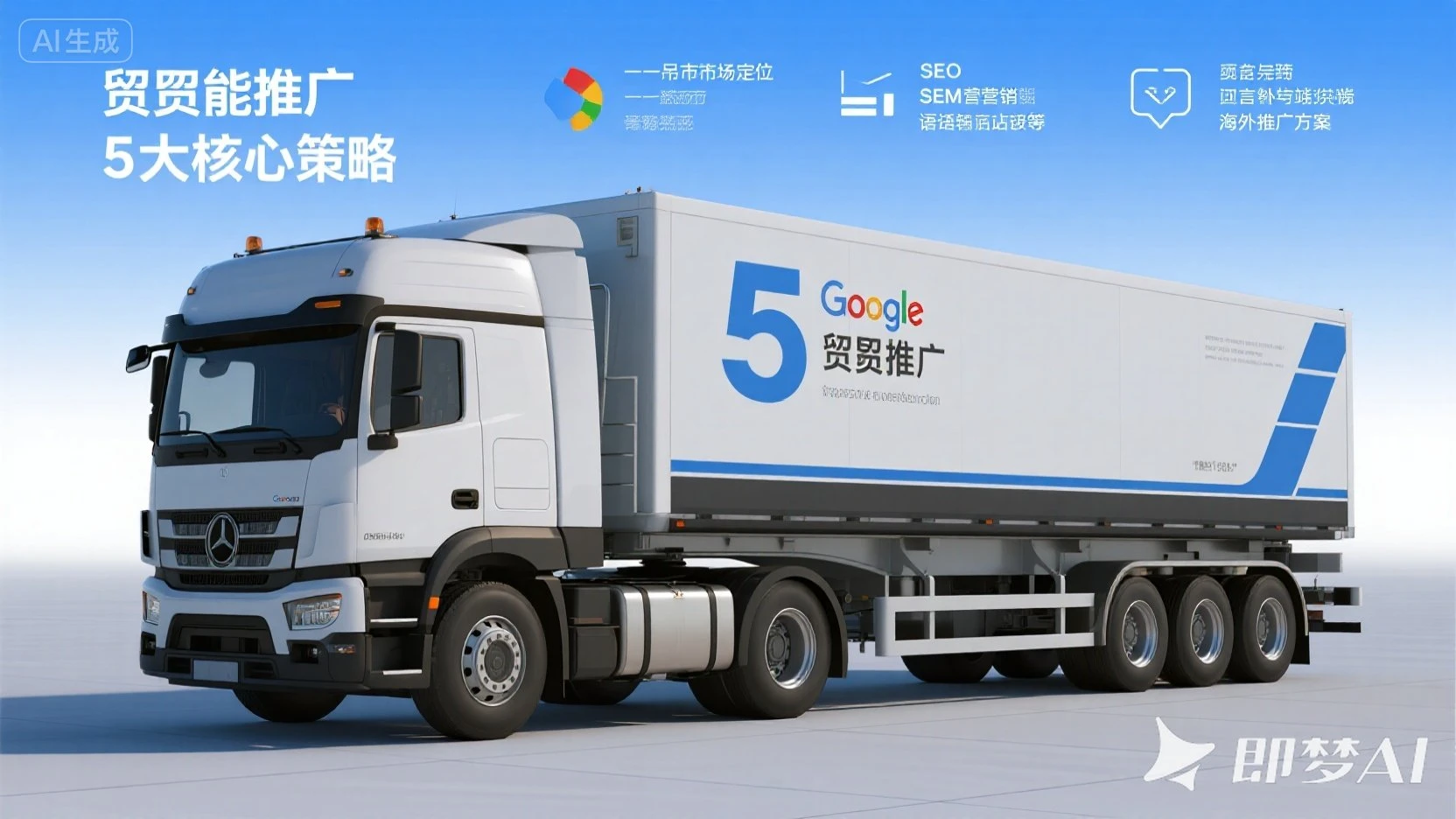New energy semi-trailer foreign trade promotion of the 5 secrets