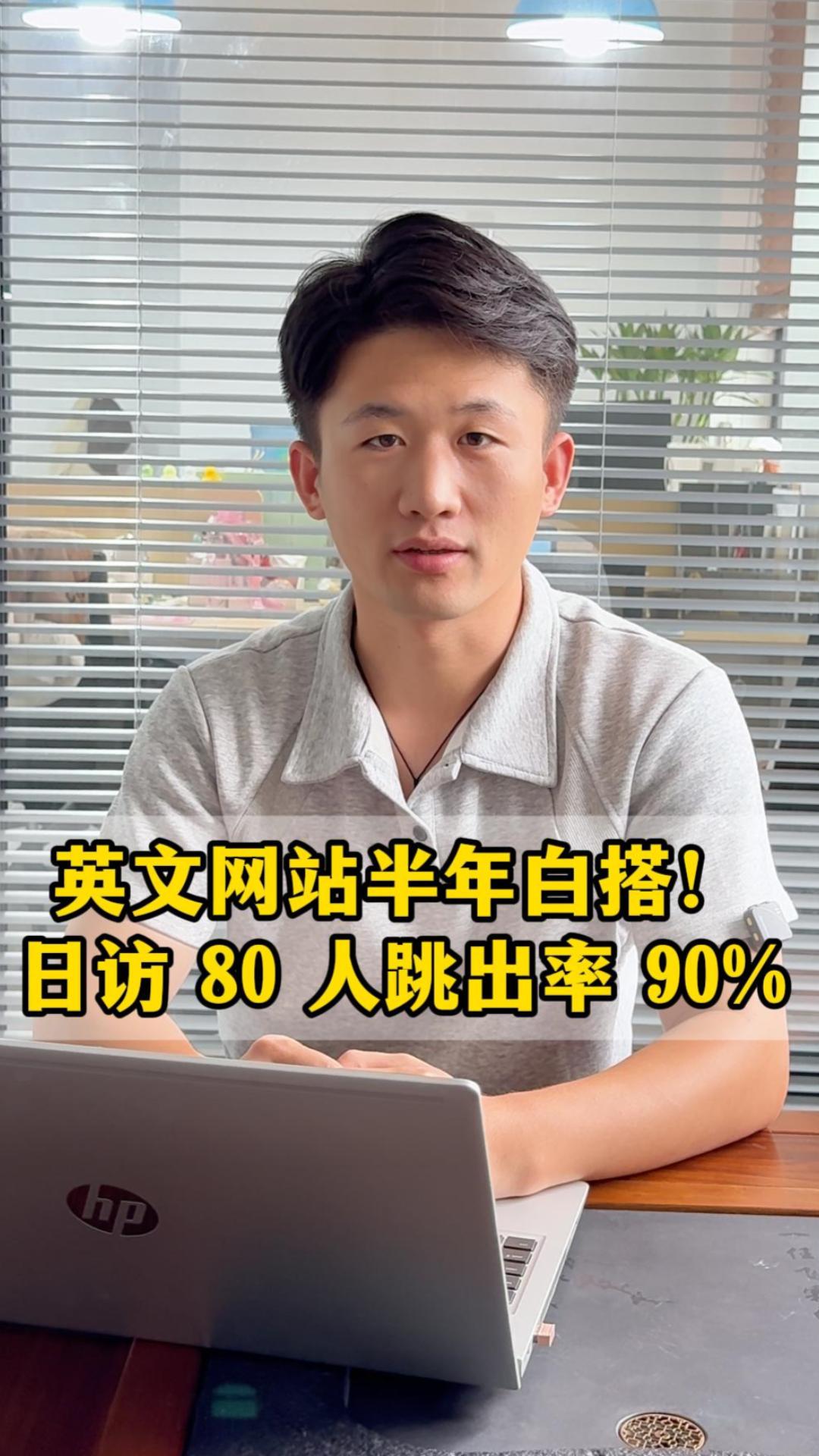 English website white-labeling in half a year! 80 daily visitors with 90% bounce rate