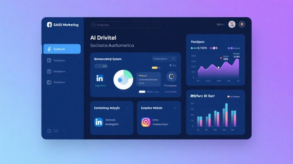 How can a SaaS marketing platform help businesses achieve social media automation?
