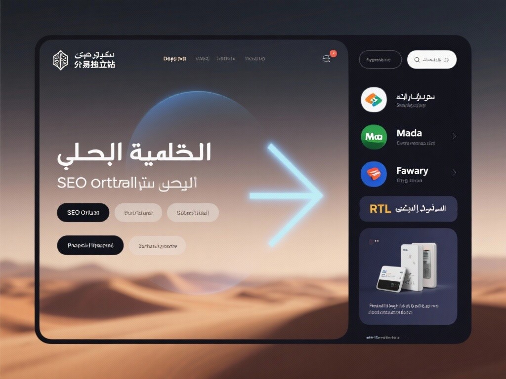 Middle East Market for Independent Foreign Trade Websites: Deep Arabic Customization, Building a High-Trust RTL Marketing Tool!