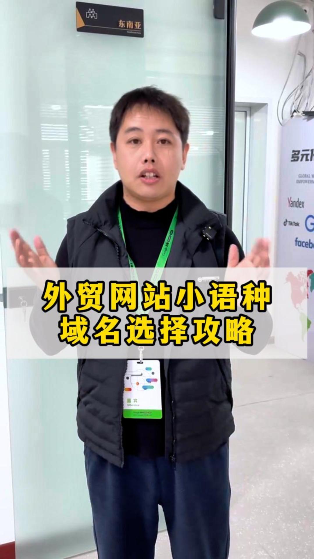 Foreign trade website language selection + domain name selection strategy