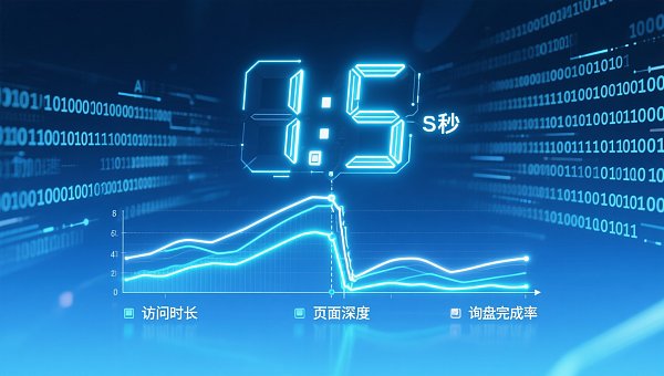 Why is website loading speed so important? Comparing three types of foreign trade customer behavior data: visit duration, page depth, and inquiry completion rate all have inflection points at 1.5 seconds