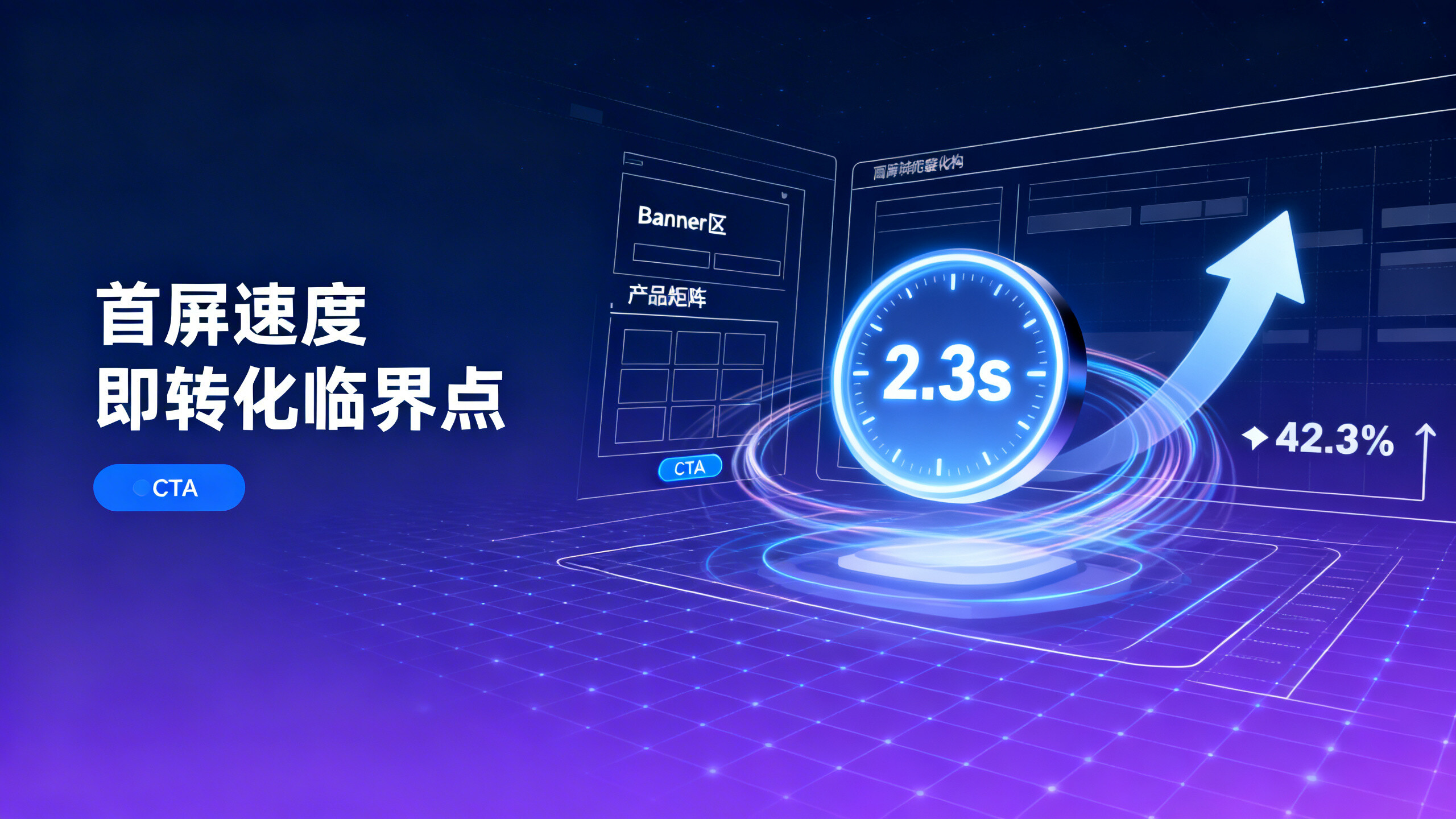 In user experience optimization techniques, how many potential conversions are lost when the first screen takes over 2.3 seconds to load? Real data reveals