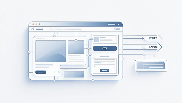 What are the general steps for building a multilingual foreign trade website? Should page structure and language switching be done together?