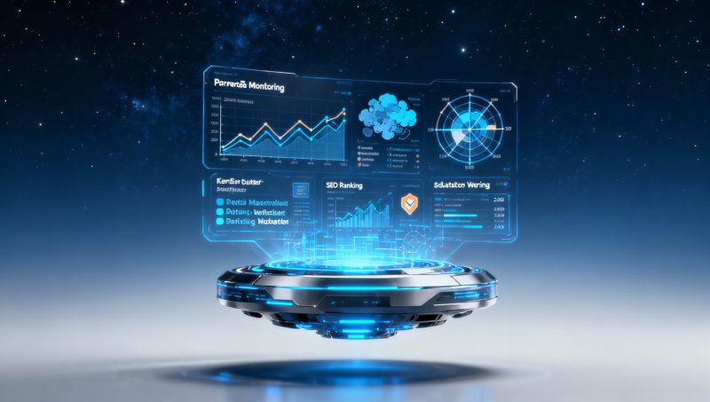 Does the internet marketing consulting company service include competitor monitoring? Details on monitoring frequency, alert threshold settings, report granularity, etc.