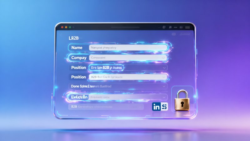 Does the user experience optimization service include intelligent pre-filling of form fields? Does it offer B2B lead information auto-completion capabilities based on the LinkedIn Profile API?