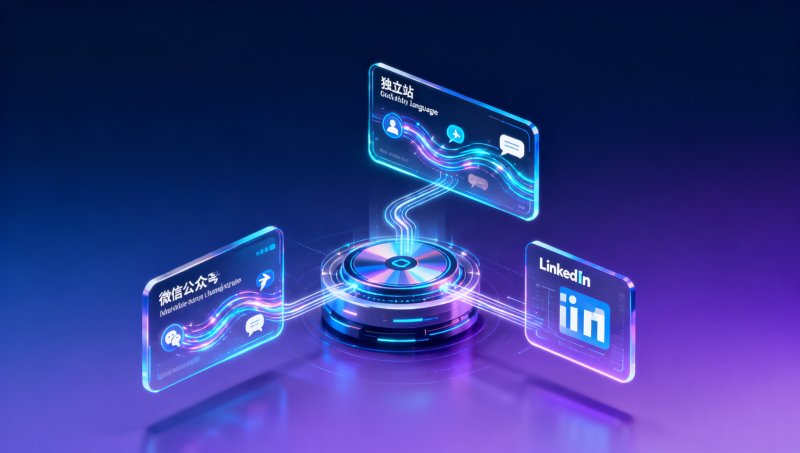 How to use EasyWin AI Marketing Engine to achieve full-channel coverage? WeChat Official Account + Independent Website + LinkedIn Lead Auto-Tagging