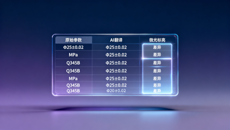 How does the EasyYunbao AI translation engine perform in technical parameter table scenarios? Compared to manual translation, it achieves high accuracy in retaining unit symbols, tolerance ranges, and material codes.