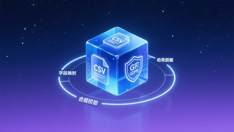 数字营销SaaS功能中是否支持自定义受众上传？CSV文件字段映射规则、哈希脱敏要求与GDPR合规校验流程