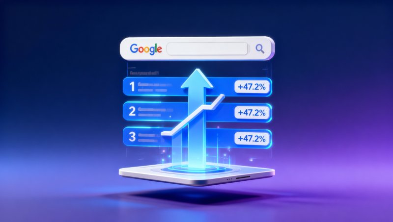 After improving the SEO score of EasyProfit, how much has the ranking in the top 3 of Google search results increased? Real customer data