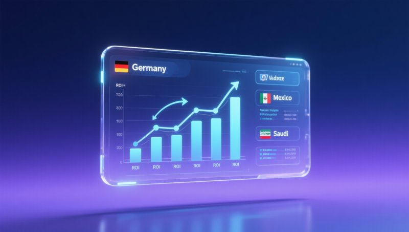 Does Eyingbao AI ad placement support dynamic budget adjustment based on country-specific ROI thresholds?