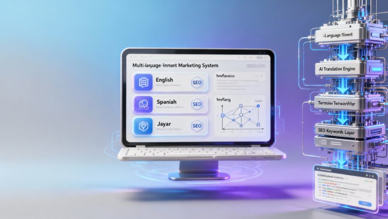 Does the "multilingual module" in the pricing of the foreign trade marketing system include professional native speaker editing, or is it just machine translation?