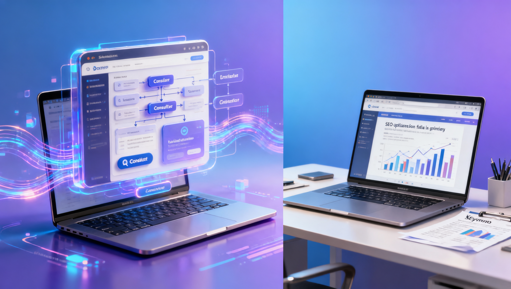 How can a website SEO optimization strategy balance traffic and conversions
