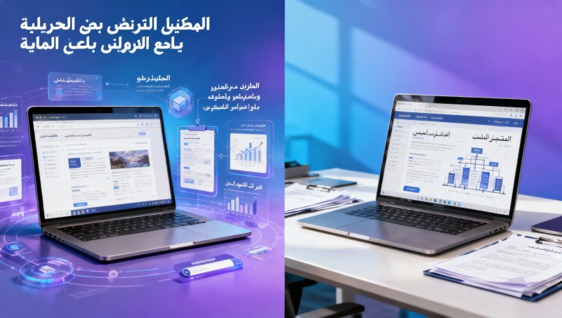 What should be done first in an Arabic website building tutorial