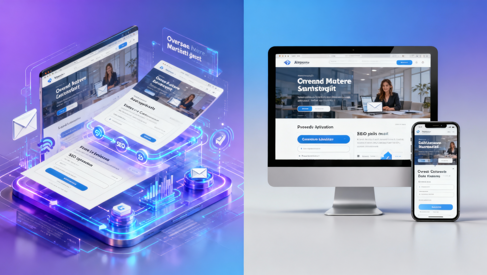 Are there significant differences in the effectiveness of overseas advertising on website building platforms?