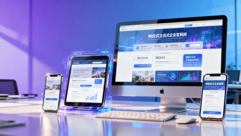 What details should you look at in a responsive enterprise website building system case study?