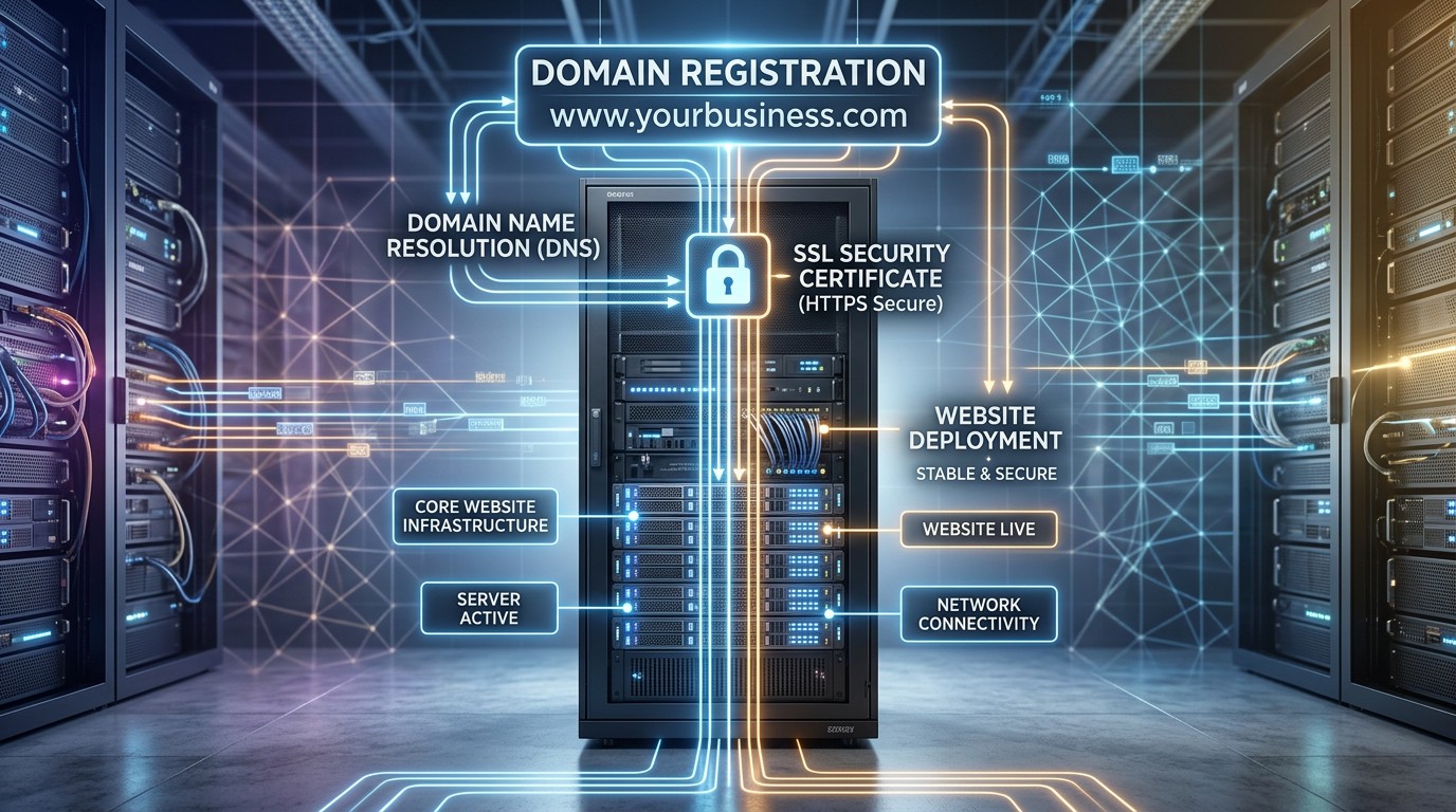 Will making mistakes in the domain registration process affect website building?