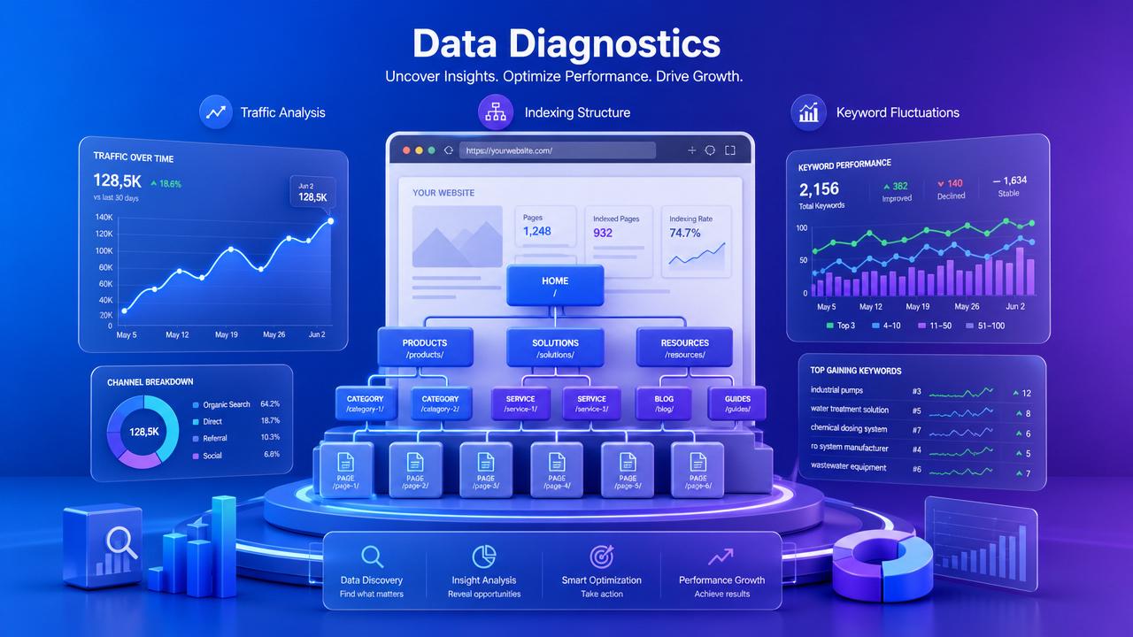 Which 3 data points to check first when Google rankings fluctuate