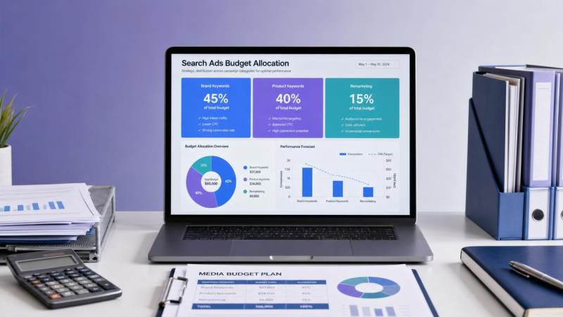 How should the PPC budget be allocated? Brand terms, product terms, and remarketing cost logic
