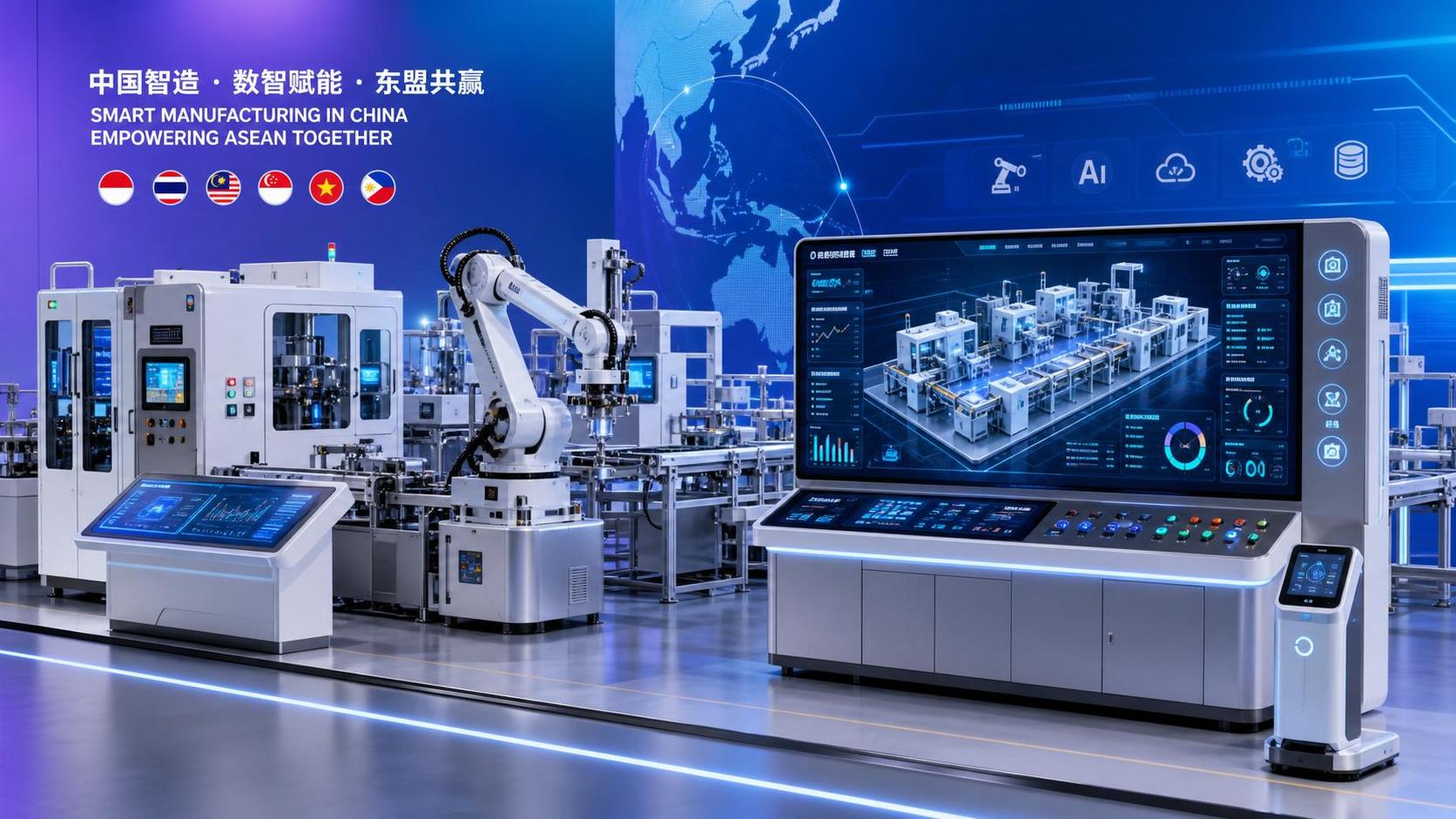 Thailand Industrial Expo opens, China smart manufacturing focuses on AI production line visualization