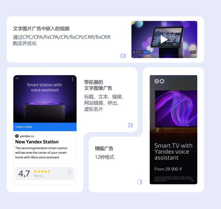 yandex初级广告-文字图片广告