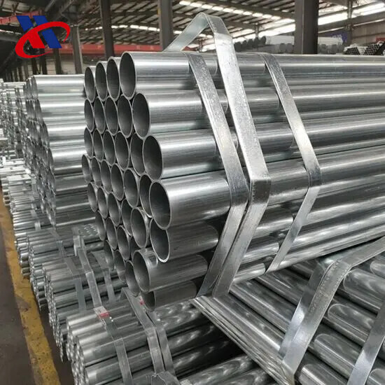 Vue du produit Q235 Tuyau galvanisé en acier rond 4