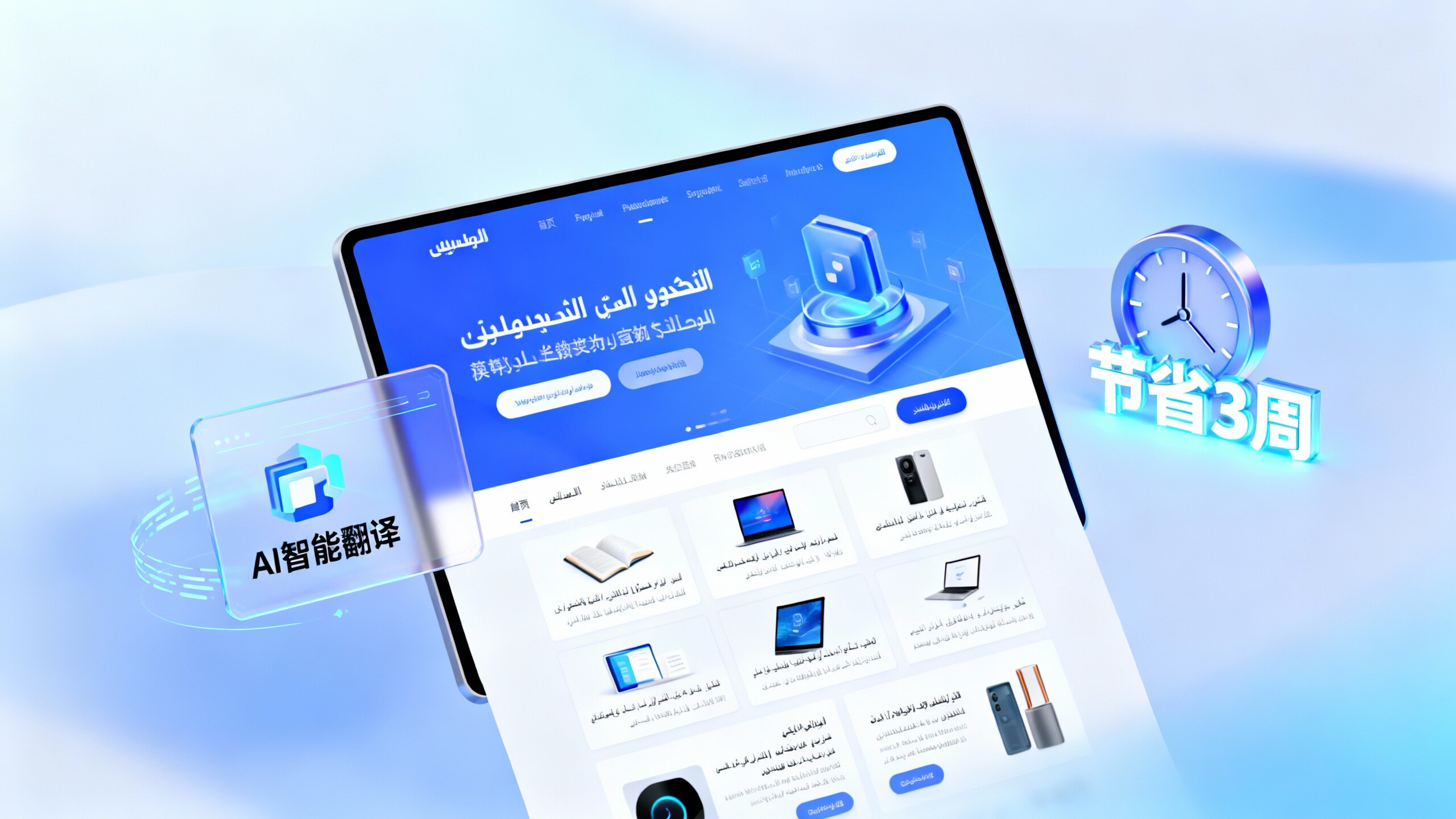 アラビア語ウェブサイト構築の導入が難しい?このテンプレートを直接適用すれば3週間で完了 アラビア語ウェブサイト構築の導入が難しい?このテンプレートを直接適用すれば3週間で完了