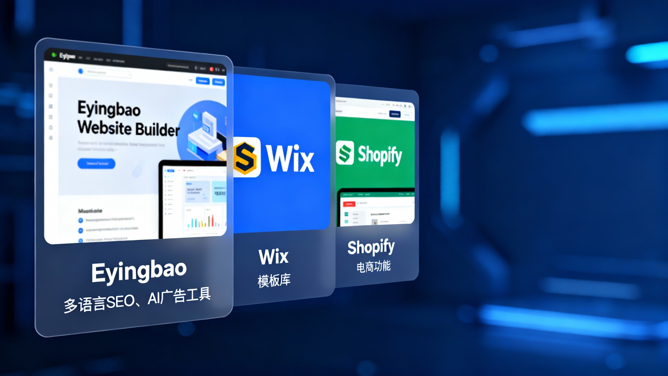 Eyingbao Website BuilderとWix/Shopifyの比較：どちらがより安心できる外贸向けウェブサイト構築ツール？