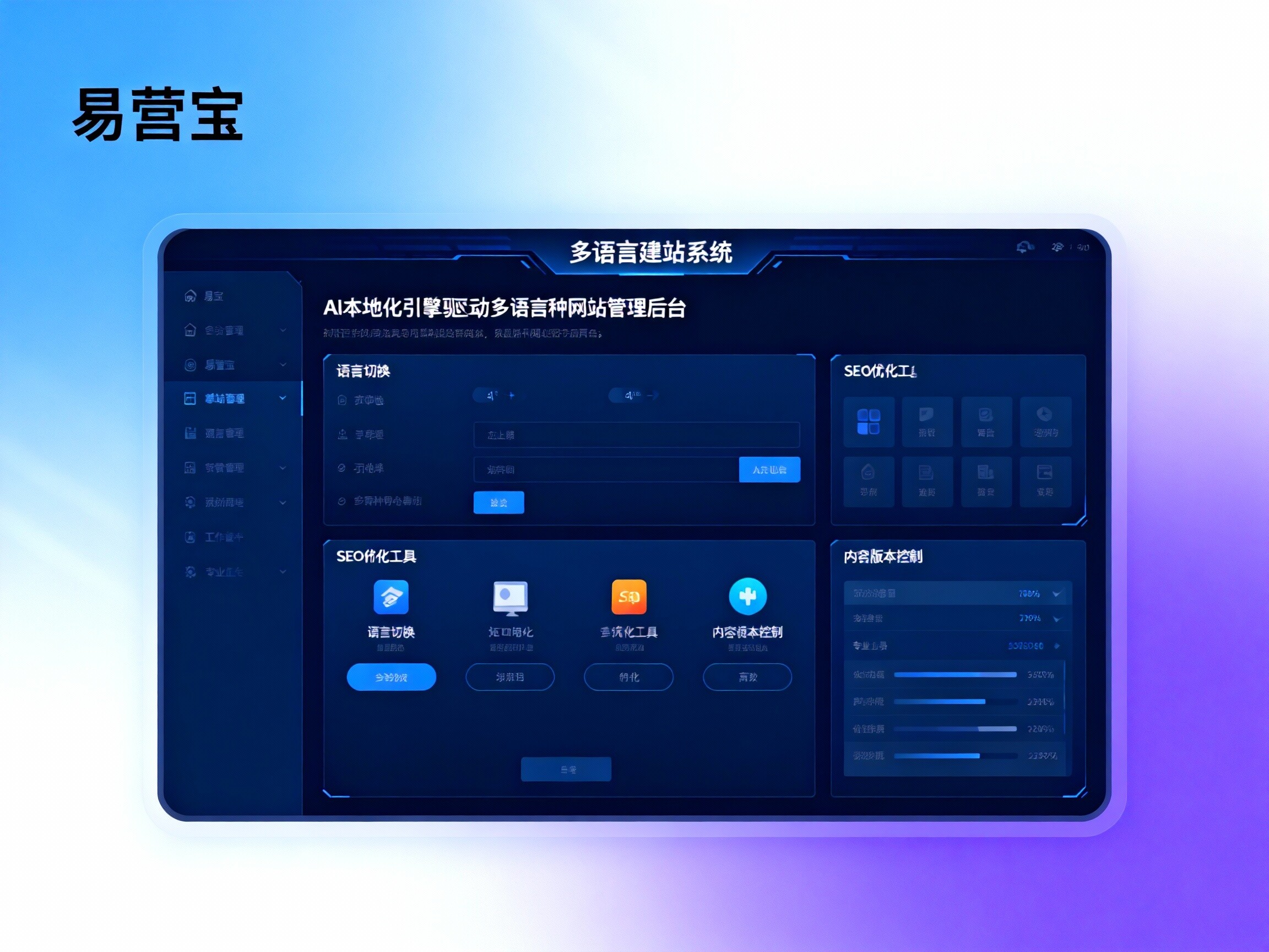 【グローバル対応】多言語サイト構築：易営宝、AIローカライゼーションエンジン駆動で「多言語高権威」の貿易独立サイトを超高速構築！