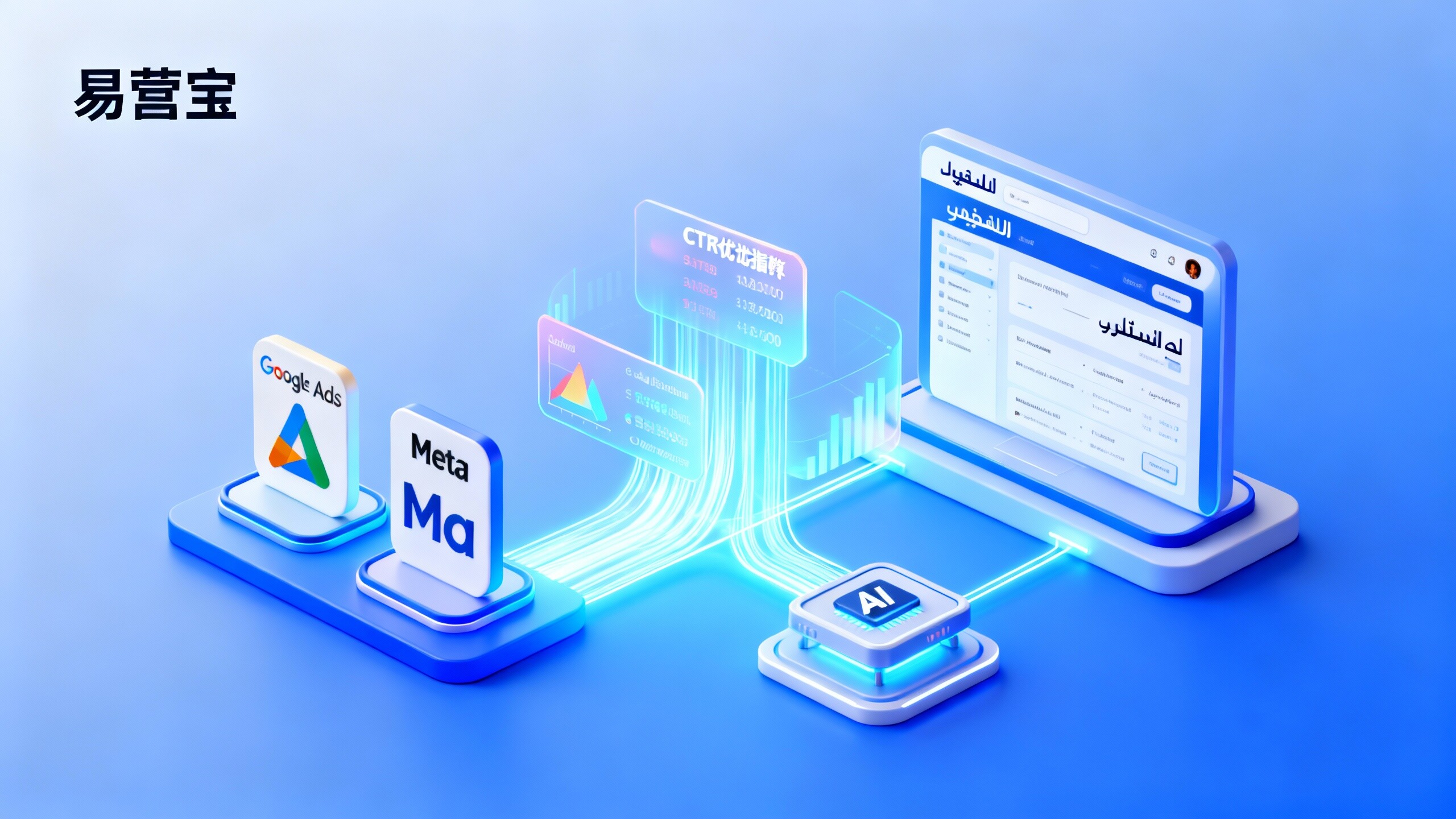 易営宝アラビア語独立站建設サービスはGoogle AdsおよびMeta広告アカウントとのリアルタイムキーワード同期とCTR最適化の閉ループをサポートしていますか
