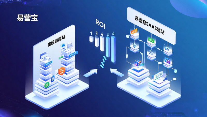 B2B貿易企業の自社サイト構築 vs 易営宝SAASサイト構築：初年度総合コストとROI試算表