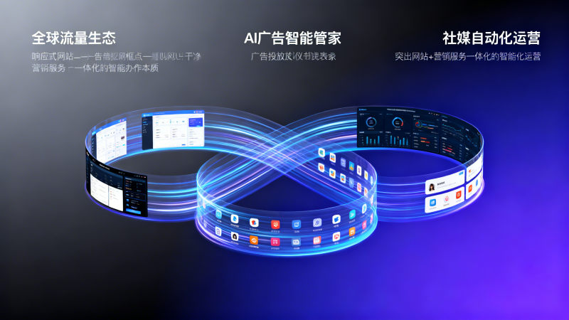 貿易成長学院｜3つの独立したウェブサイトトラフィック誘導方法の比較：EasyStoreグローバルトラフィックエコシステム+AI広告インテリジェントマネージャー+ソーシャルメディア自動運用コンビネーション