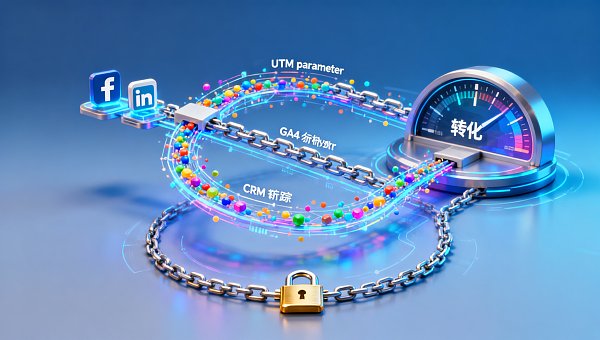 多言語貿易ウェブサイトのSNSマーケティング効果の分析が難しい？UTM+GA4+CRMの3段階トラッキングソリューション実践ガイド