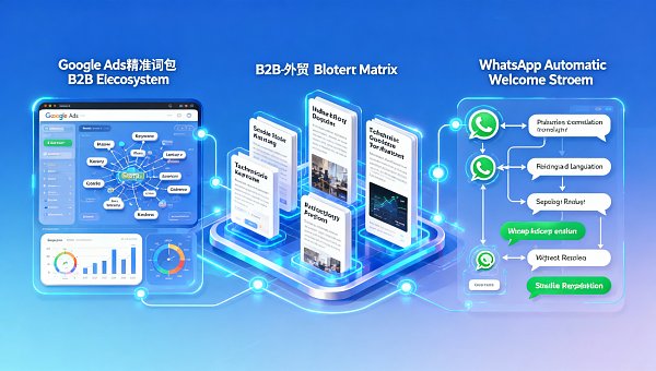 外贸独立站如何获取客户?2026年实效策略:Google Ads精准词包+独立站博客反向链接+WhatsApp自动欢迎流 外贸独立站如何获取客户?2026年实效策略:Google Ads精准词包+独立站博客反向链接+WhatsApp自动欢迎流