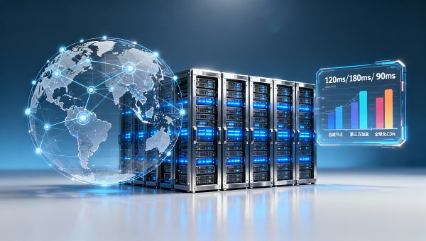 海外サイトのアクセスが遅い場合の対処法：自社構築の海外ノード vs サードパーティの高速化サービス vs グローバルCDNの比較。東南アジア/ラテンアメリカ/中東3地域での実測レイテンシ差