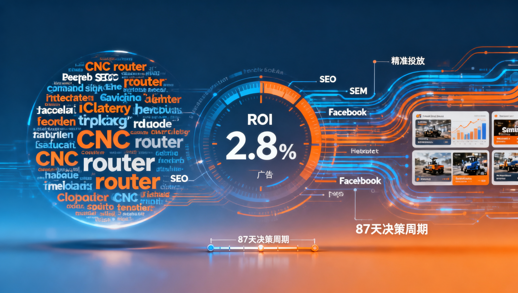 SEO+SEM統合マーケティングのROIはどのように計算するか？2026年海外貿易独立サイトの3ヶ月データモデル分析