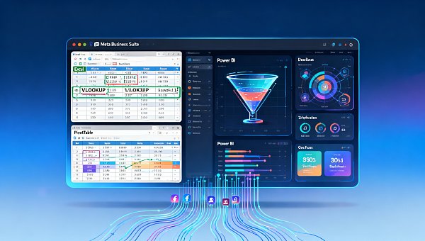 ソーシャルメディア運用でデータを分析する方法？Excel+BIツールで低コストのデータダッシュボード構築