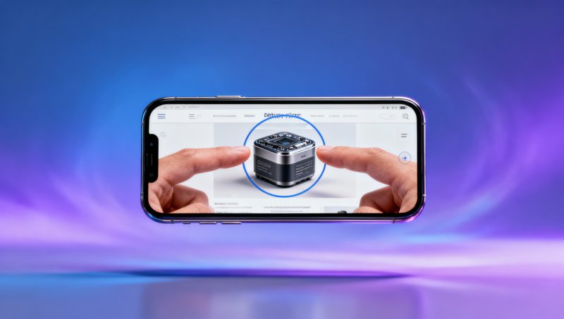 Eyingbaoのクイックウェブサイトテンプレートはモバイル端末での適応性が良好ですが、横画面モードでは製品画像を拡大する機能がページのスクロール衝突を引き起こす可能性があります