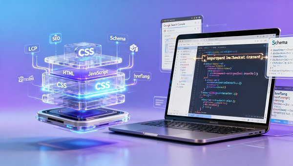 网站设计模板改不动CSS？小心模板厂商锁死了关键样式层，影响后续SEO适配